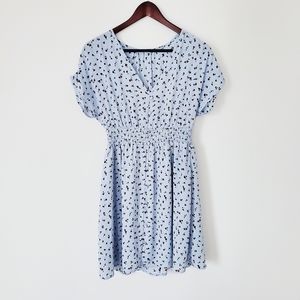 Sienna Sky Mini Light Blue Floral Summer Dress